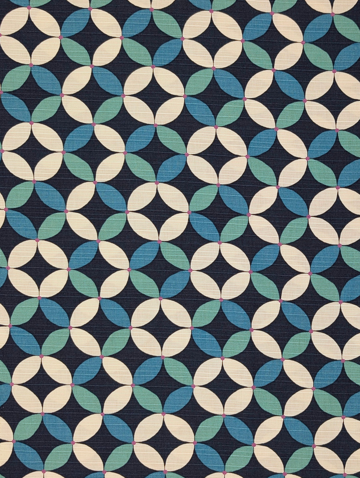 Sevenberry - Shippou Cotton Shantung Japanese Fabric - Blue & White