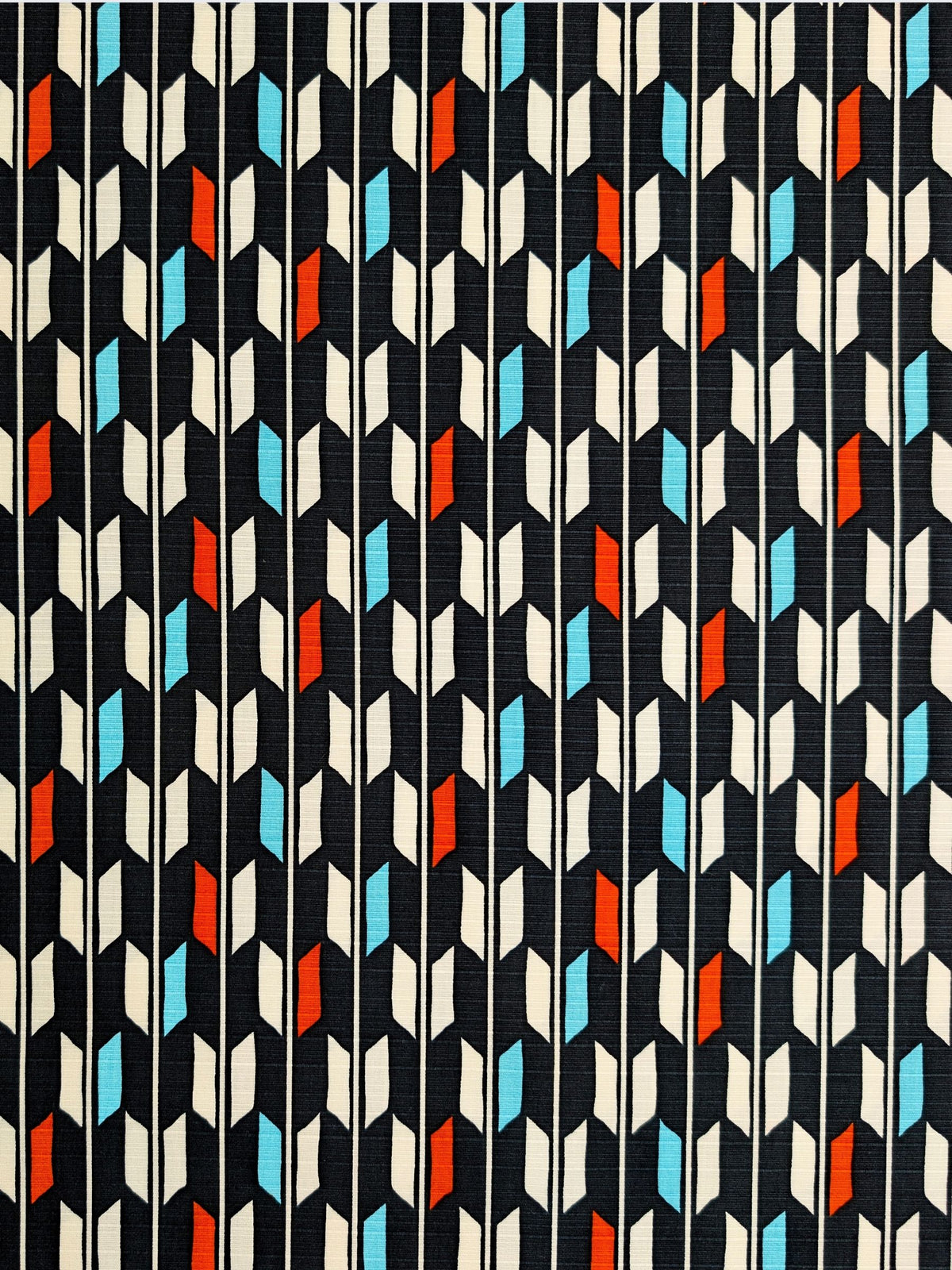 Sevenberry - Arrow Cotton Shantung Fabric - Black & White