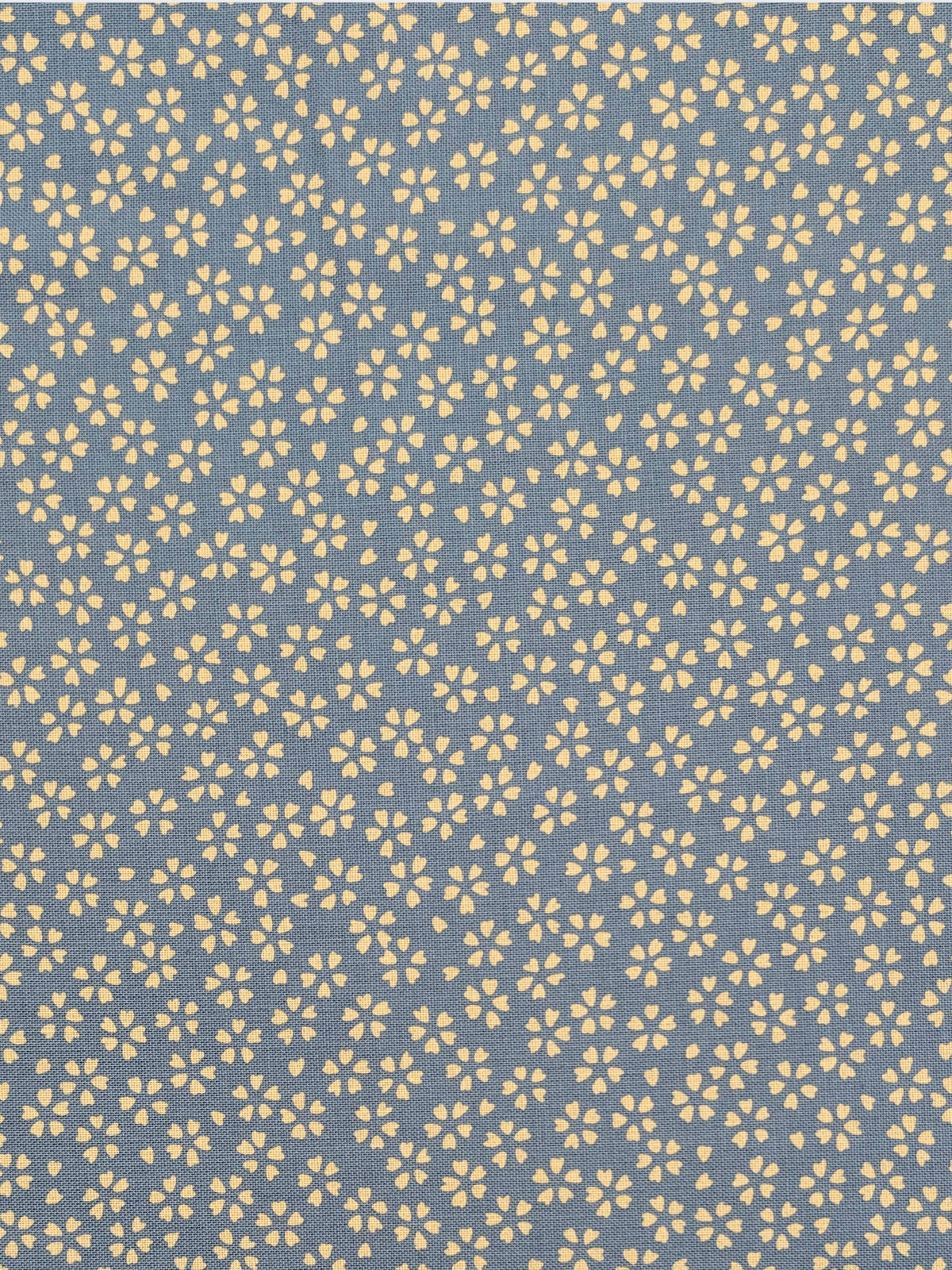 Sevenberry - Sakura Cherry Blossom Cotton Sheeting Fabric - Light Blue & Beige