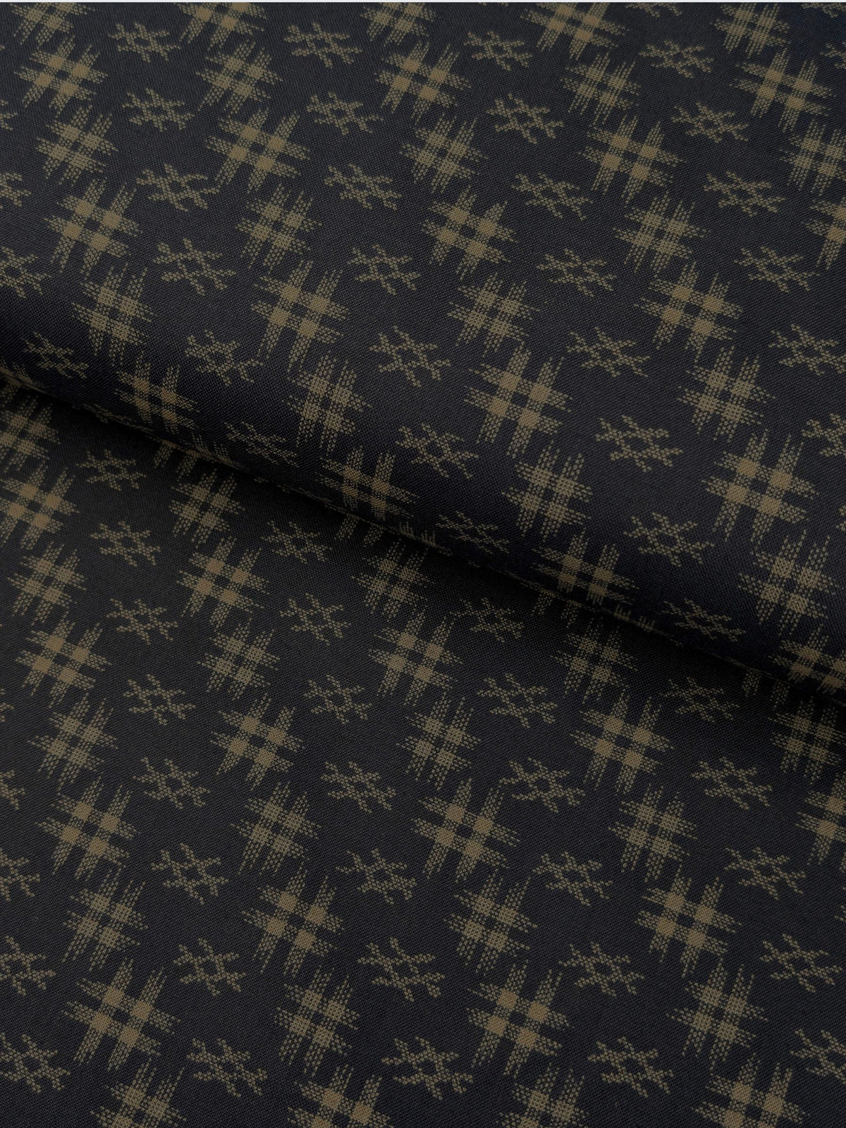 Sevenberry - Water Well (Hashtag Design) Cotton Sheeting Fabric - Navy & Gray
