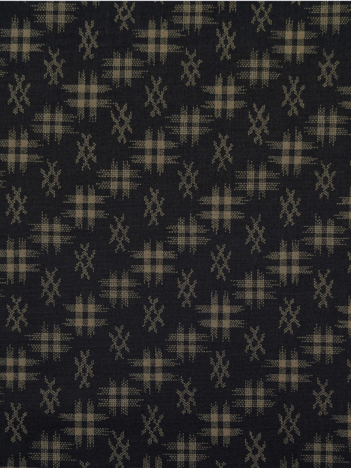 Sevenberry - Water Well (Hashtag Design) Cotton Sheeting Fabric - Navy & Gray