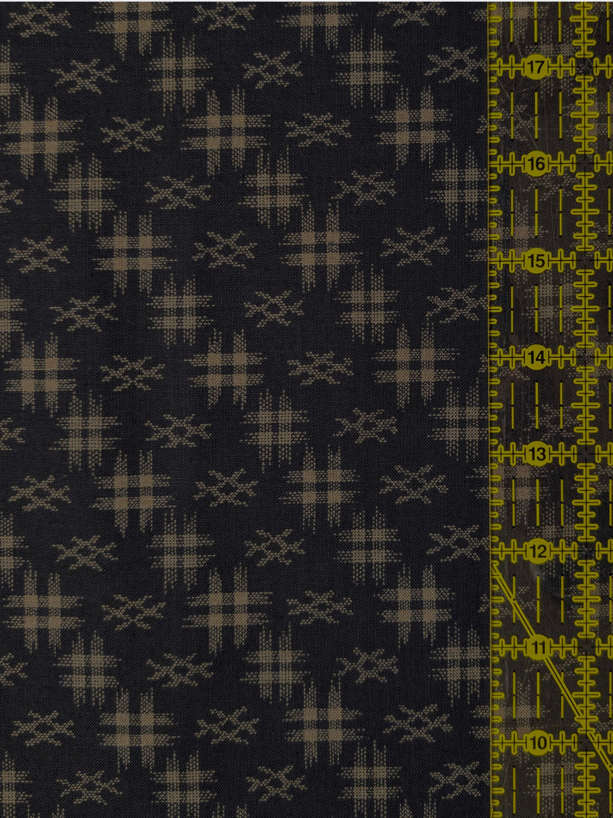 Sevenberry - Water Well (Hashtag Design) Cotton Sheeting Fabric - Navy & Gray