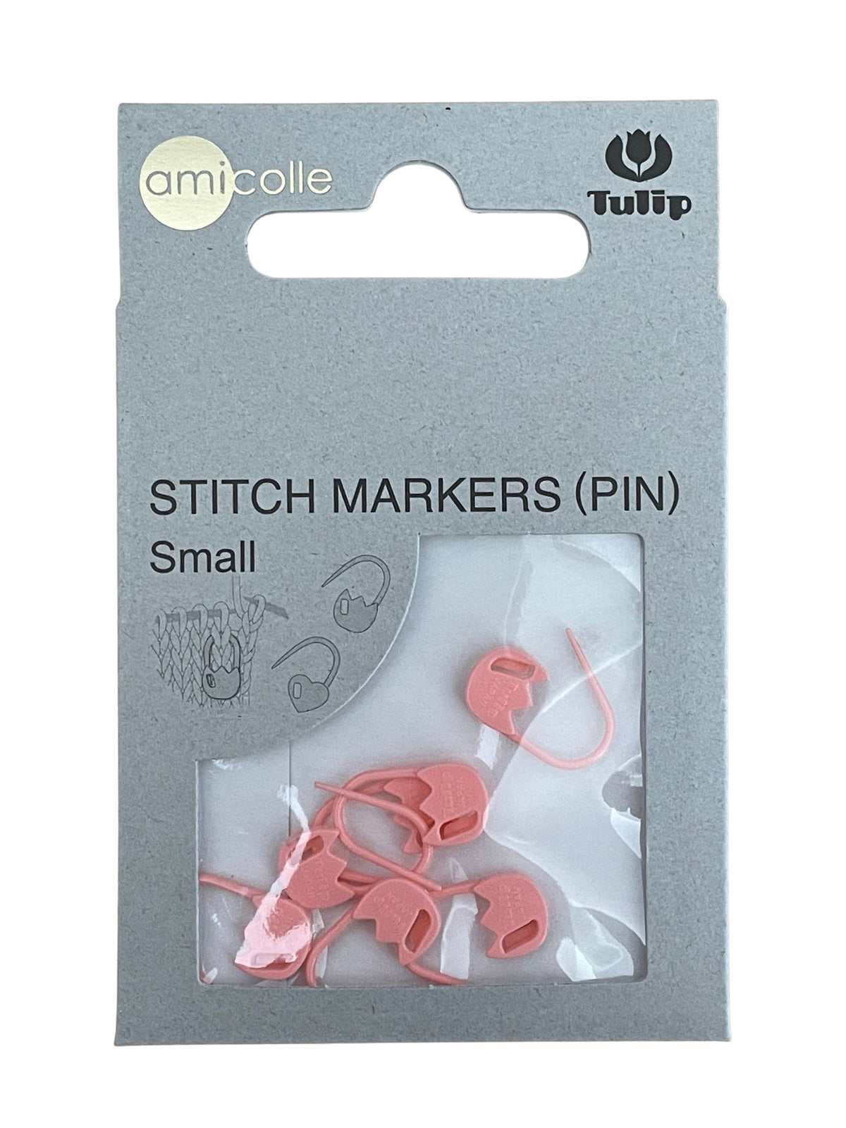 Tulip - Small "Tulip" Stitch Marker Pin Amicolle Knitting Accessories - Pink