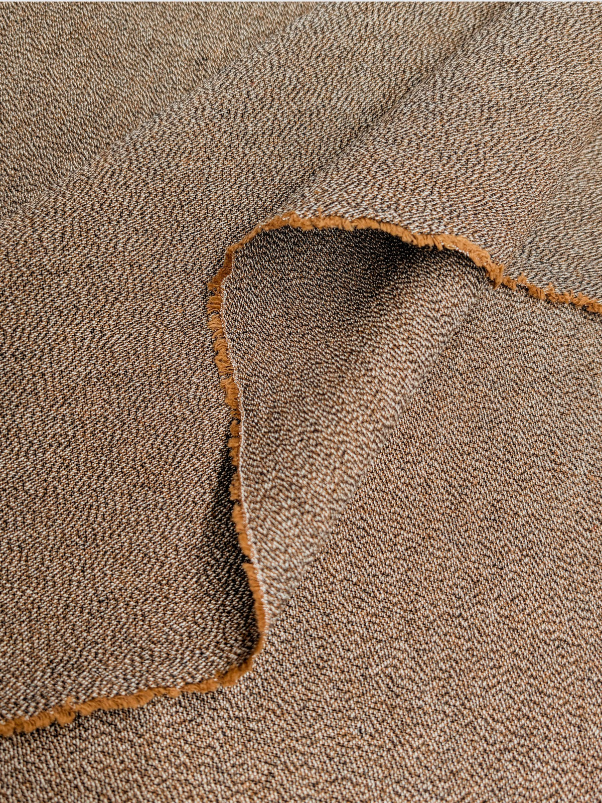 Cosmo - Heathered Yarn Dyed Cotton Fabric - Medium Brown