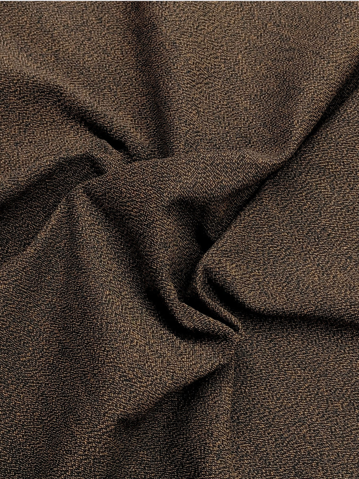 Cosmo - Heathered Yarn Dyed Cotton Fabric - Dark Brown