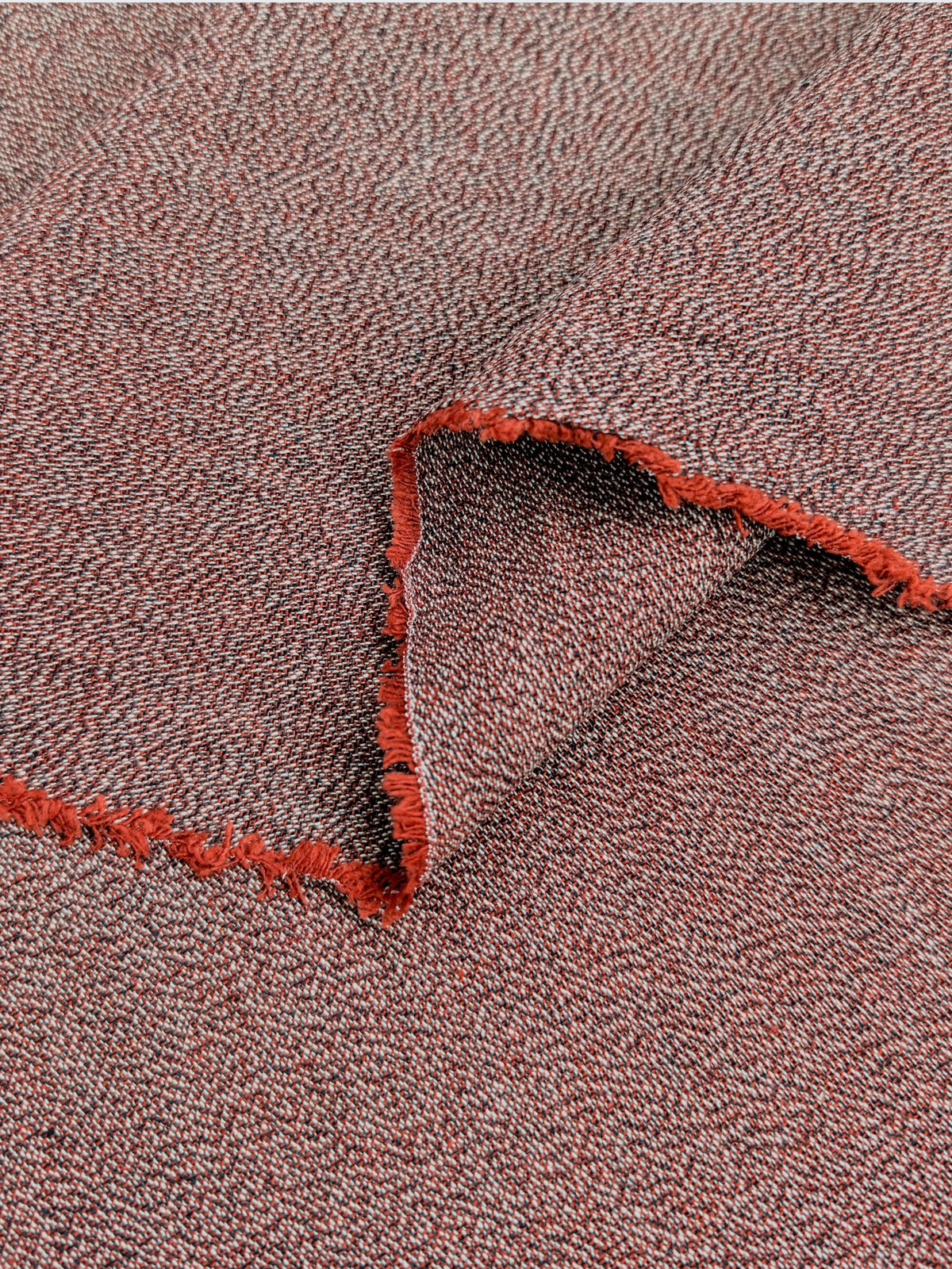 Cosmo - Heathered Yarn Dyed Cotton Fabric - Red