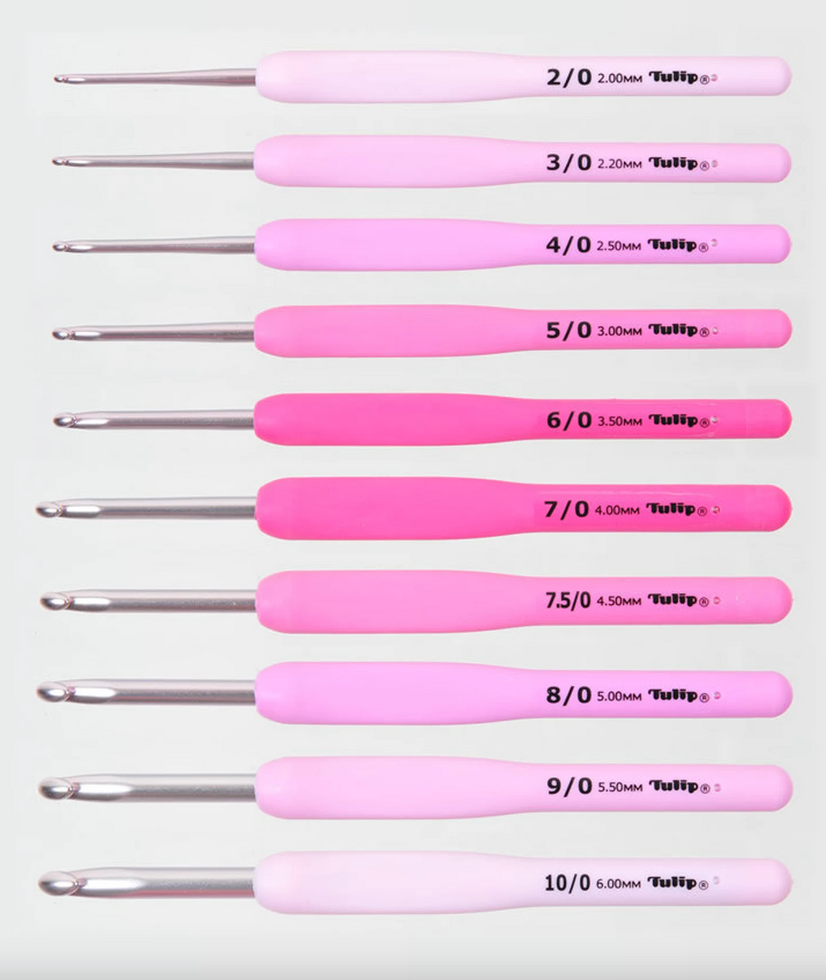 Tulip - "Etimo" Rose Cushion Grip Crochet Hooks Set - Large