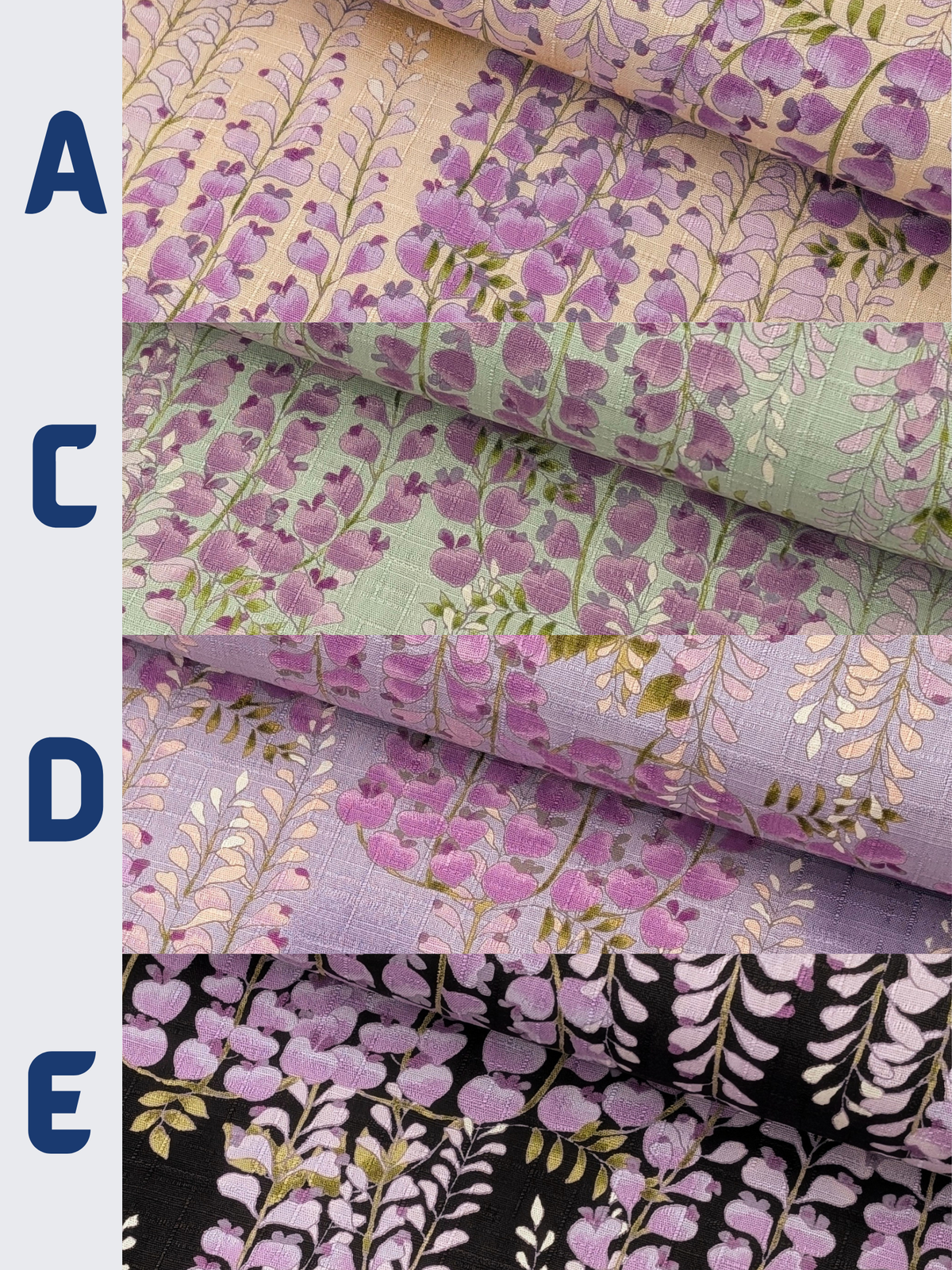 Kobayashi - Hanging Wisteria Cotton Dobby Fabric - Mint