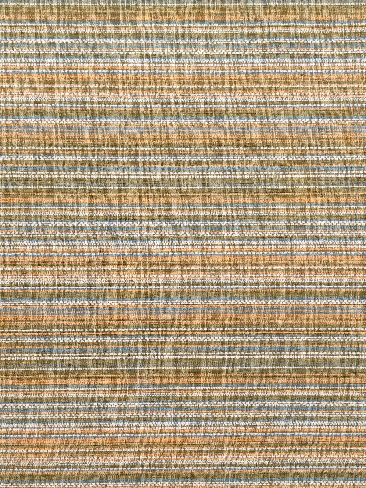 Morikiku - Textured Stripe Cotton Dobby Fabric - Green