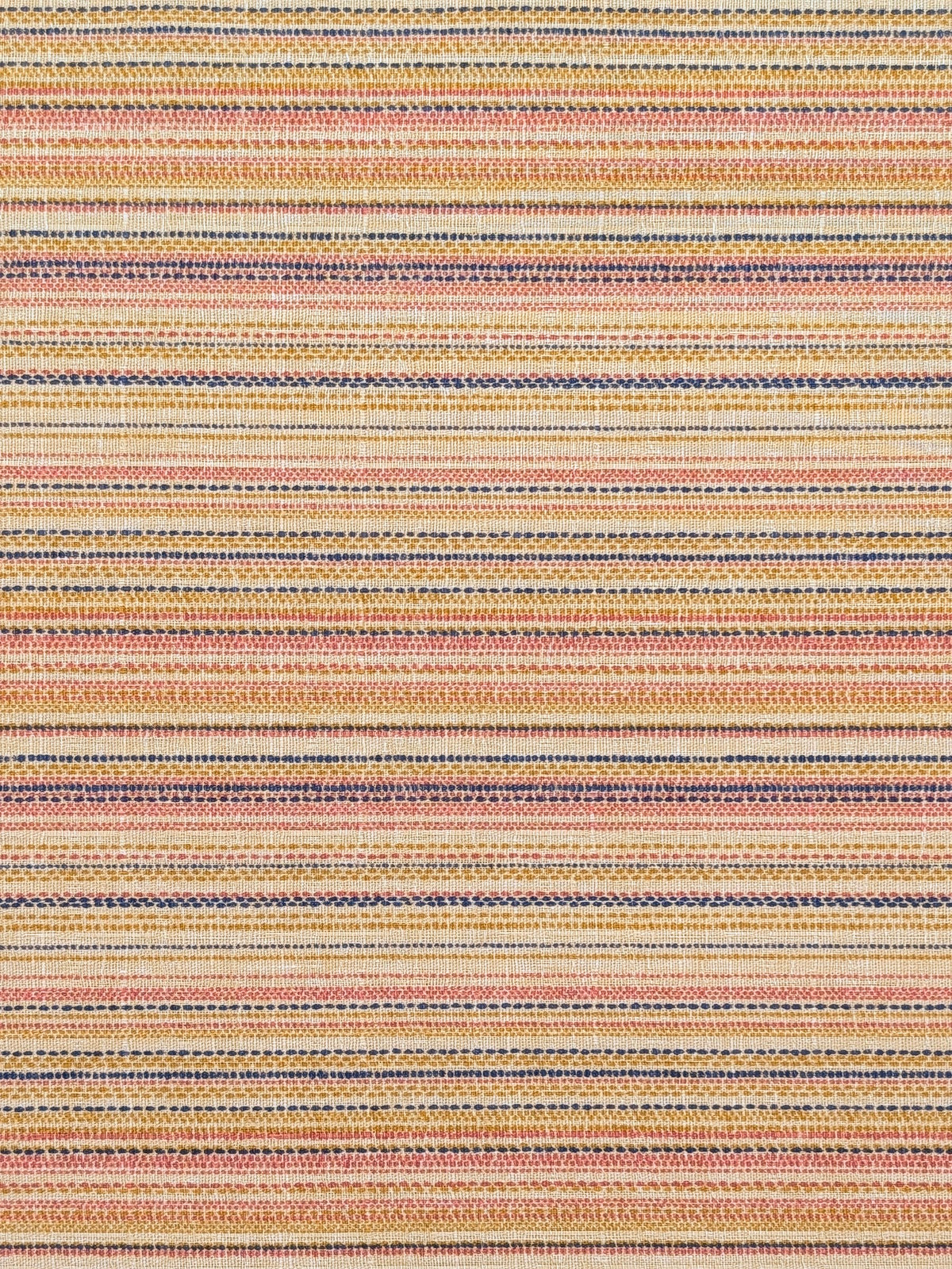 Morikiku - Textured Stripe Cotton Dobby Fabric - Beige