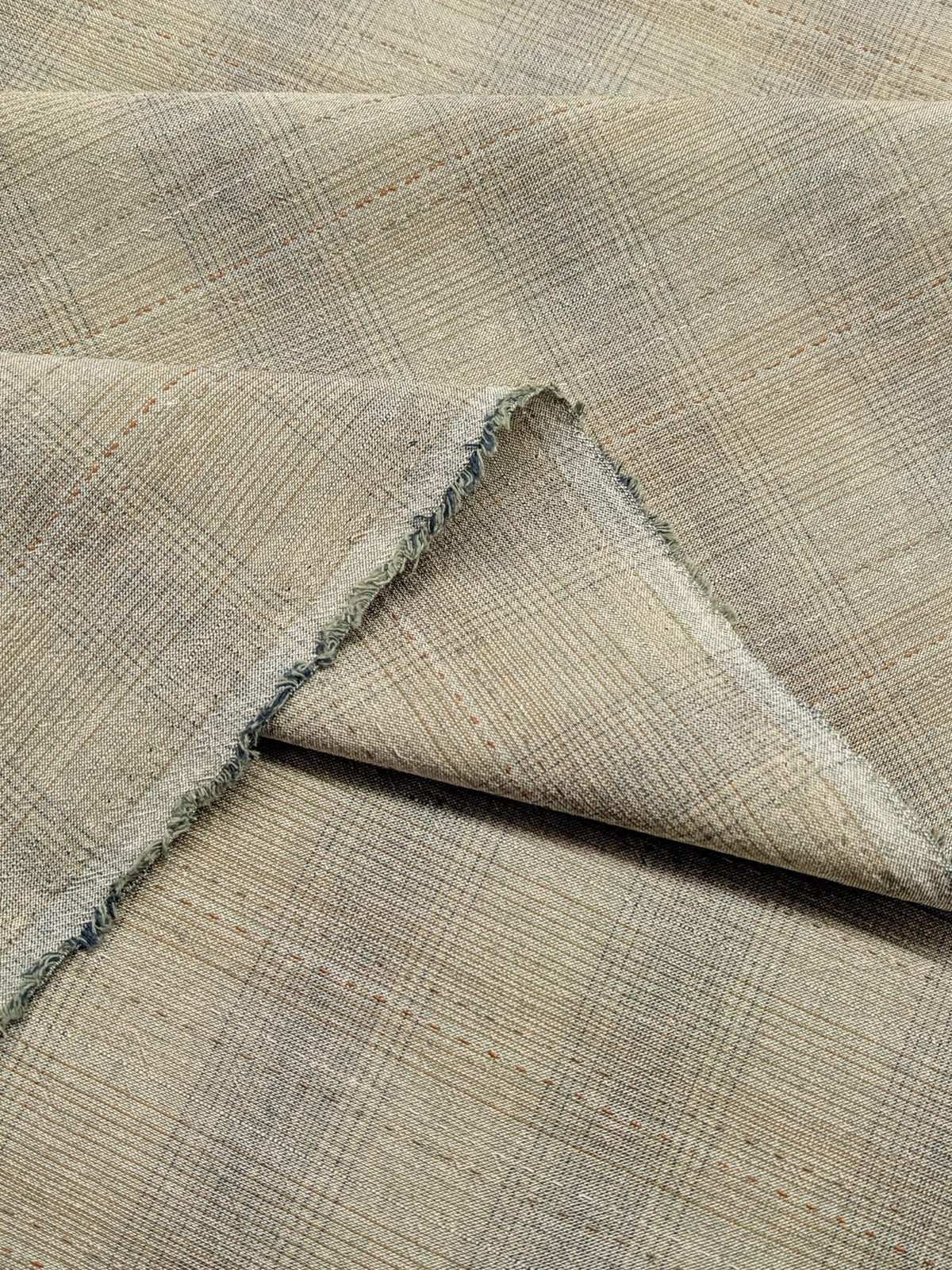 MYD - Glen Check Plaid Yarn Dyed Cotton Fabric - Pale Green