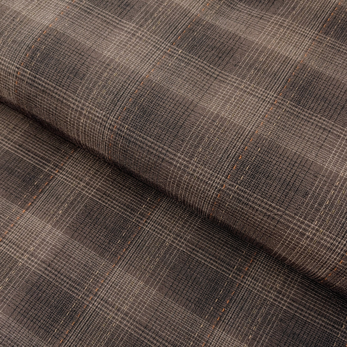 MYD - Glen Check Plaid Yarn Dyed Cotton Fabric - Gray