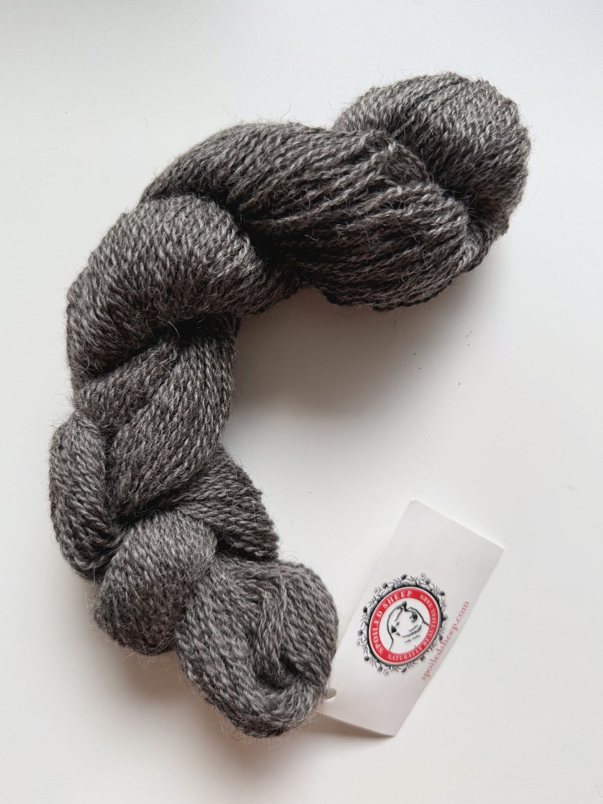 Spoiled Sheep - Gotland Cross Wool Yarn 200yd - Eva #17 Black Gray