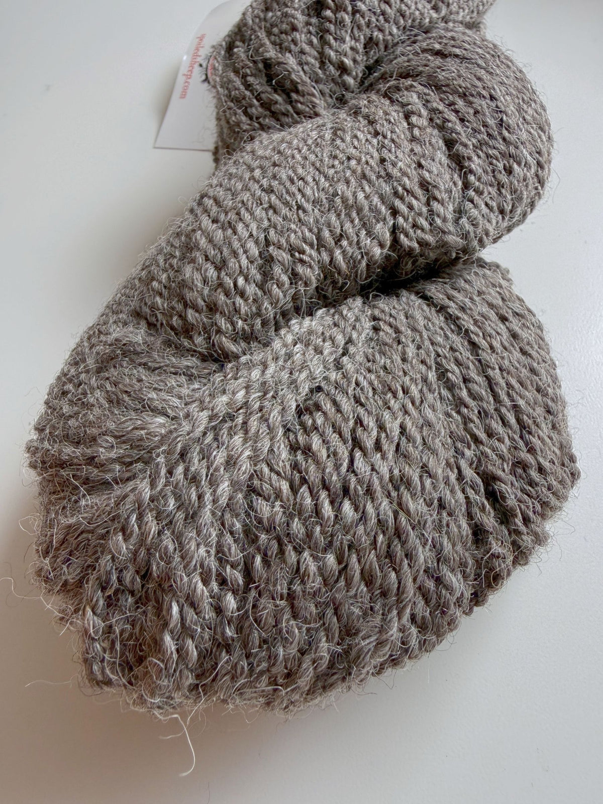 Spoiled Sheep - Suffolk/Finn/Merino Wool Yarn 200yd - Lilac #18 Dark Gray