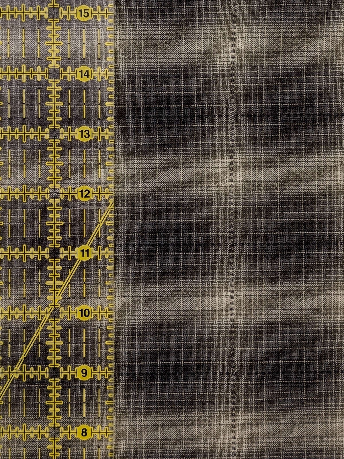 Handworks - Ombre Glen Plaid Yarn Dyed Cotton Fabric - Gray