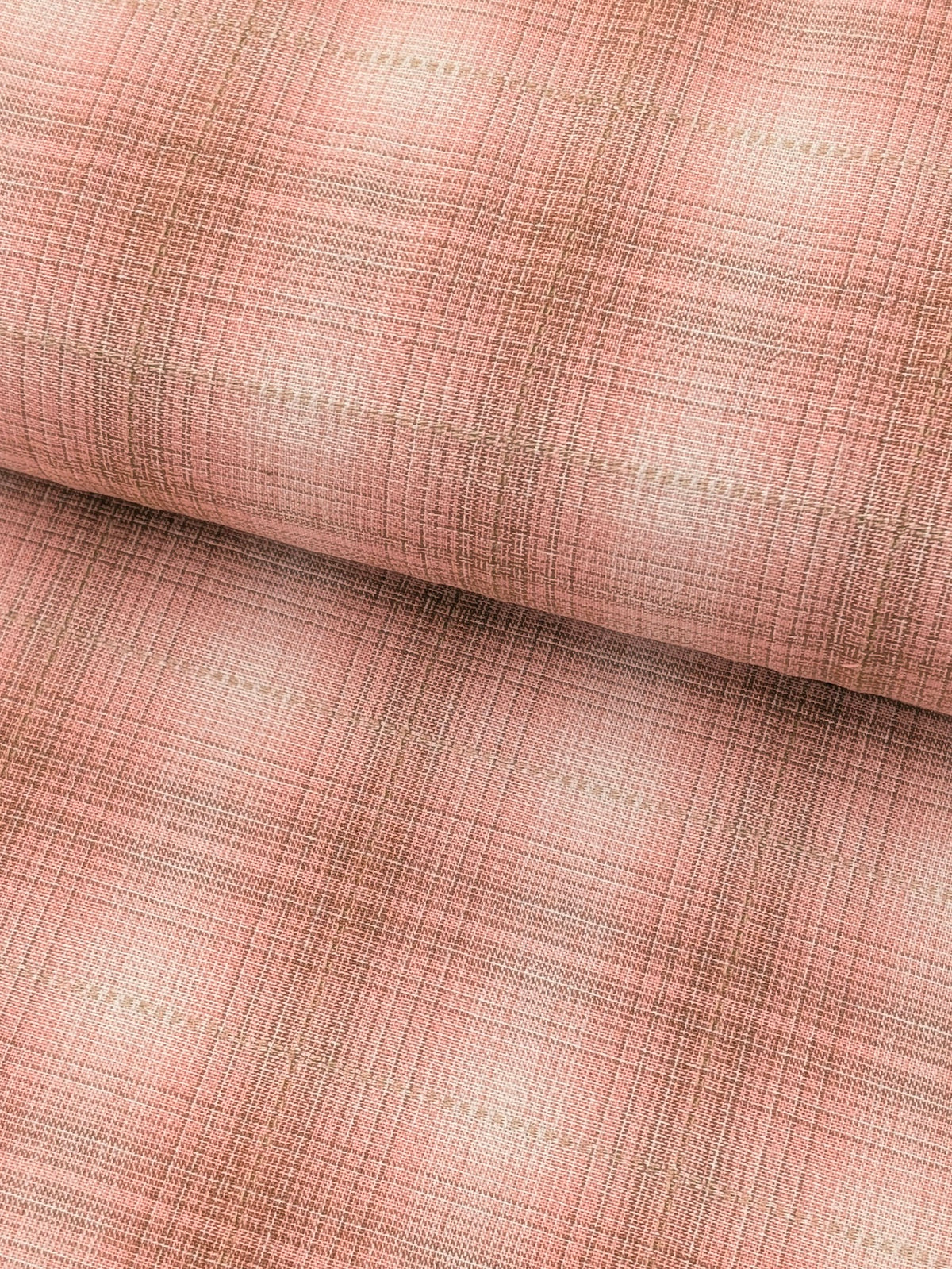 Handworks - Ombre Glen Plaid Yarn Dyed Cotton Fabric - Pink
