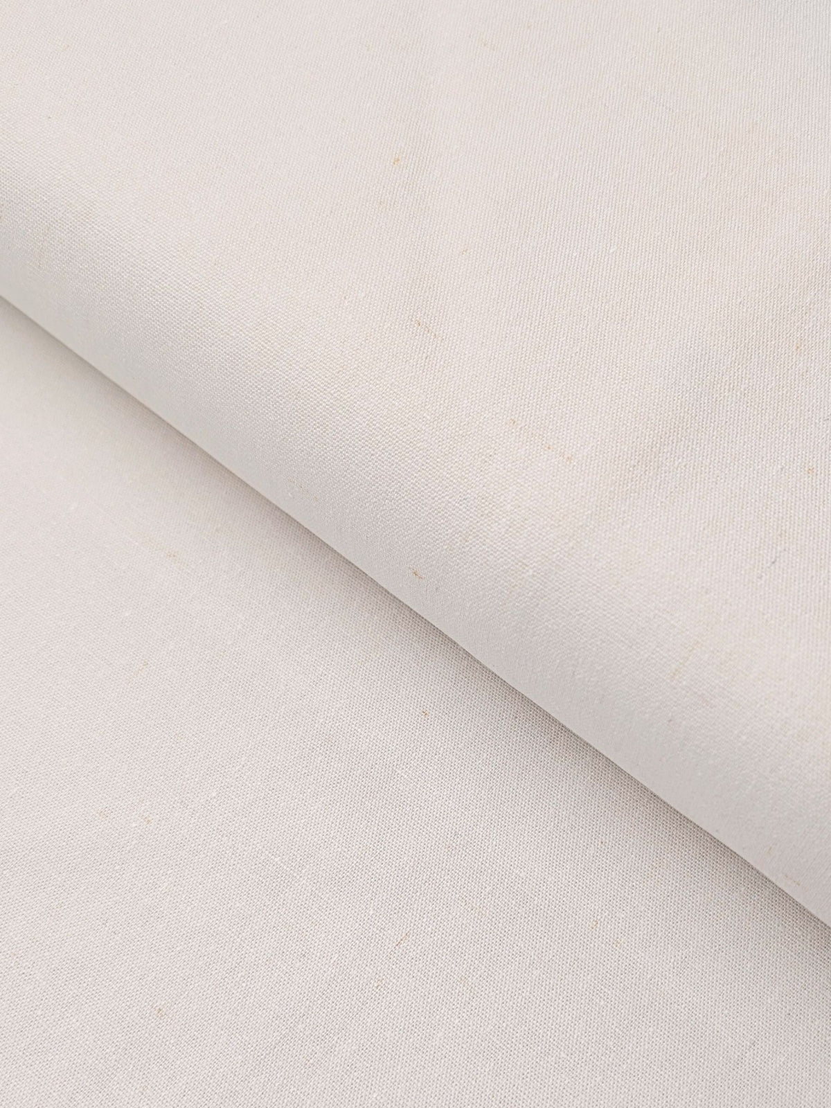 Kokka - Solid Recycled Cotton Canvas Fabric - Natural