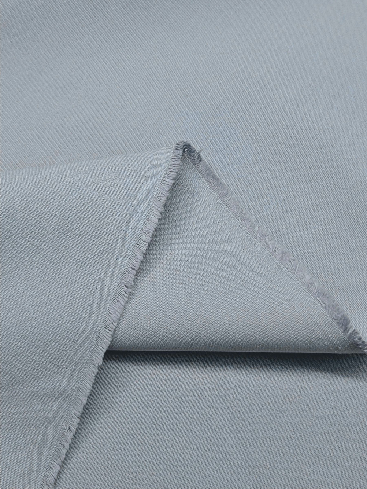 Kokka - Solid Recycled Cotton Canvas Fabric - Baby Blue