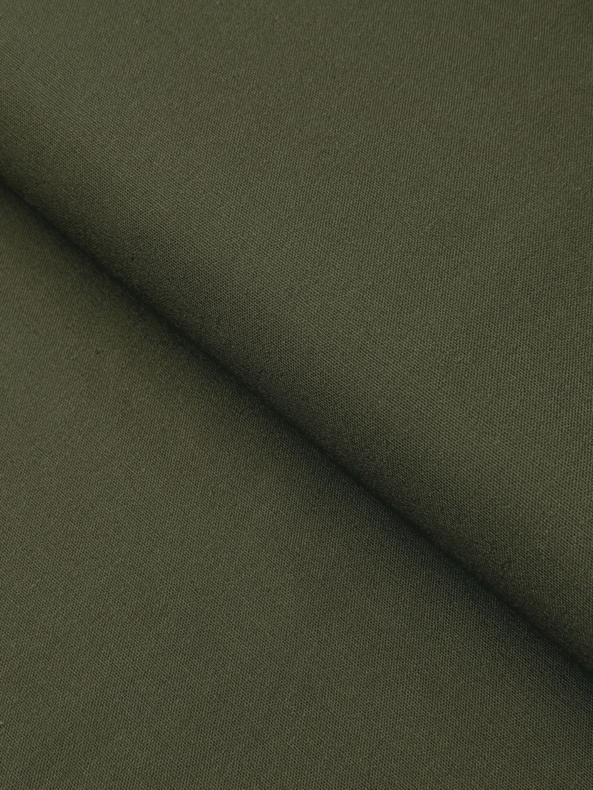 Kokka - Solid Recycled Cotton Canvas Fabric - Dark Green