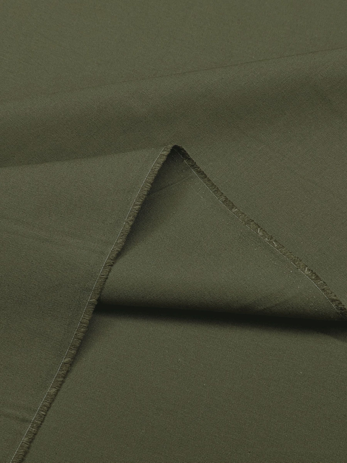 Kokka - Solid Recycled Cotton Canvas Fabric - Dark Green