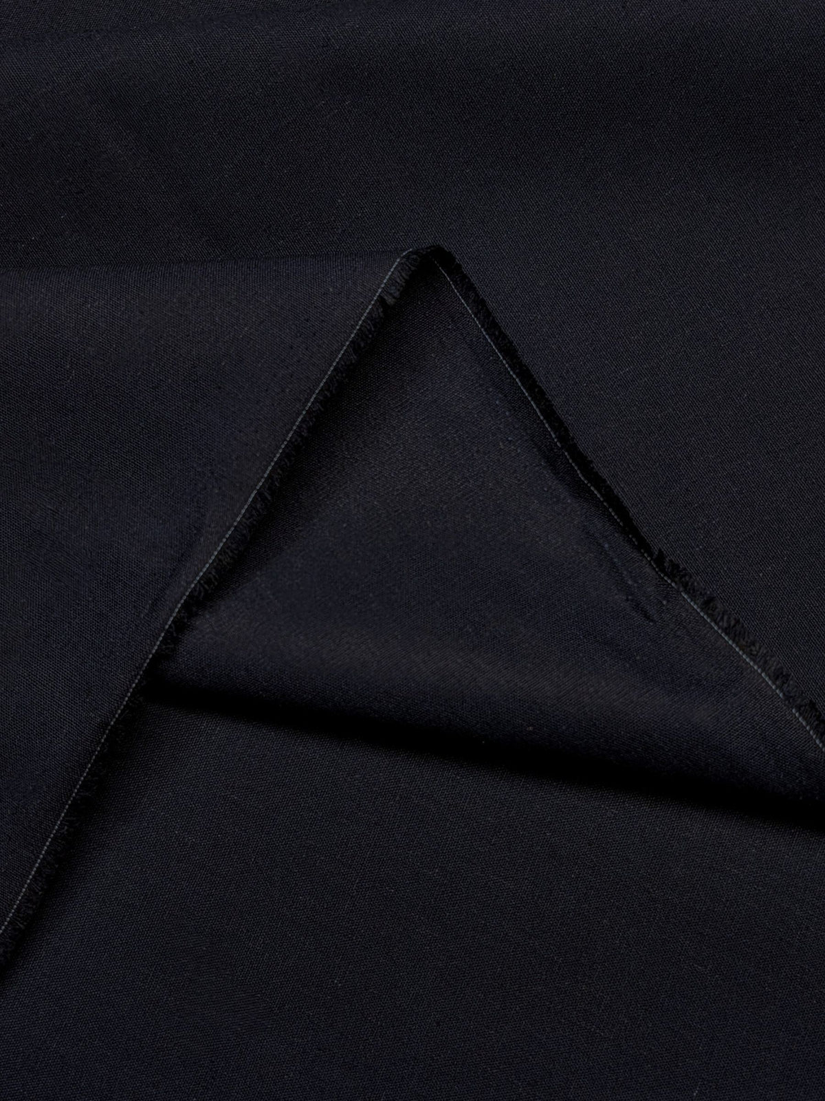 Kokka - Solid Recycled Cotton Canvas Fabric - Midnight Blue