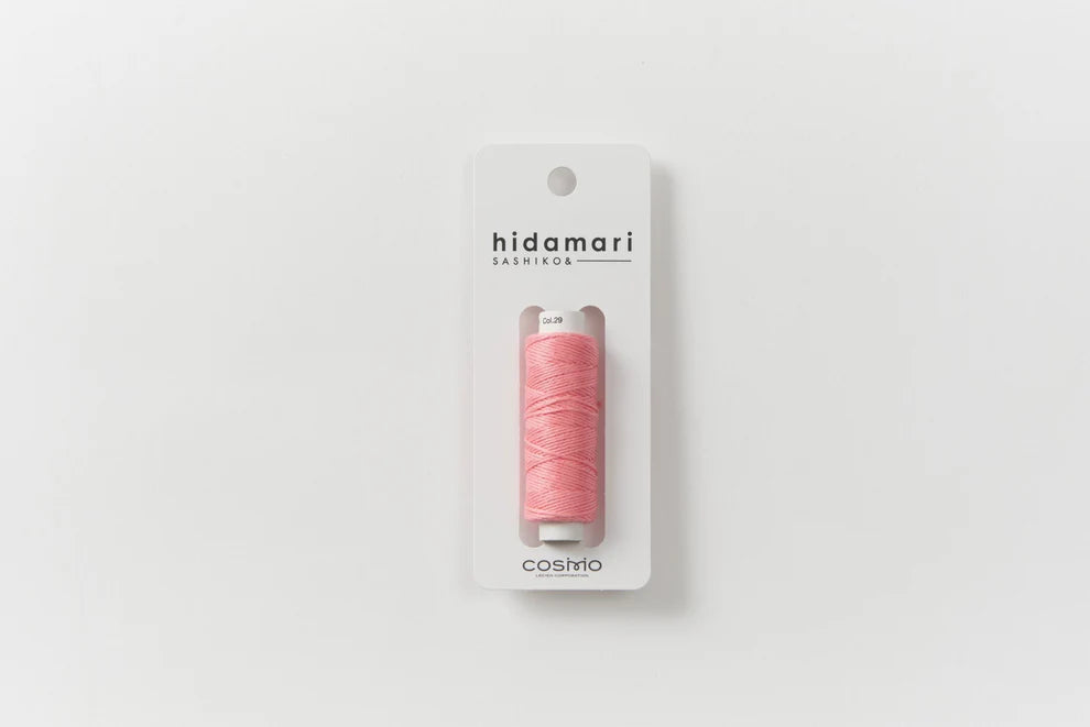 Lecien Cosmo - "Hidamari" Cotton Sashiko Thread 30m Spool - Peach Sherbet