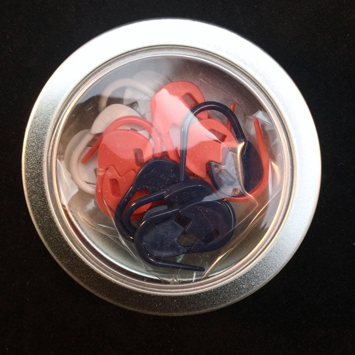 Tulip Stitch Marker Set Pin orange blue white Amicolle Knitting Accessories AC-032e