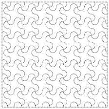 Yokota - Chidori Tsunagi Cotton Sashiko Fukin Sampler Cloth - White