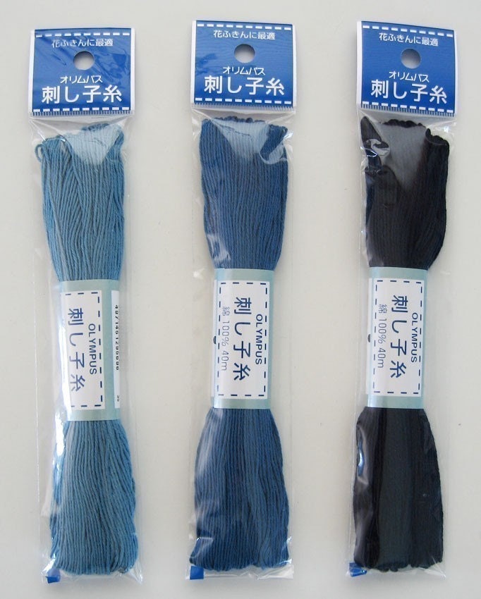 Olympus - Cotton Sashiko Thread 20m Skein - Color #11 Navy Blue