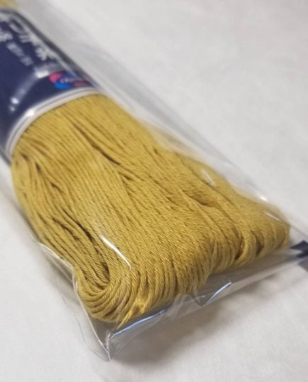 Olympus - Cotton Sashiko Thread 100m Skein - Color #106 Tan Khaki