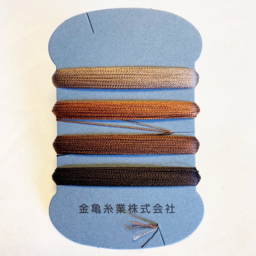 Kinkame - Silk Thread 4 Color Assortment - #10 Fawn (Brown)