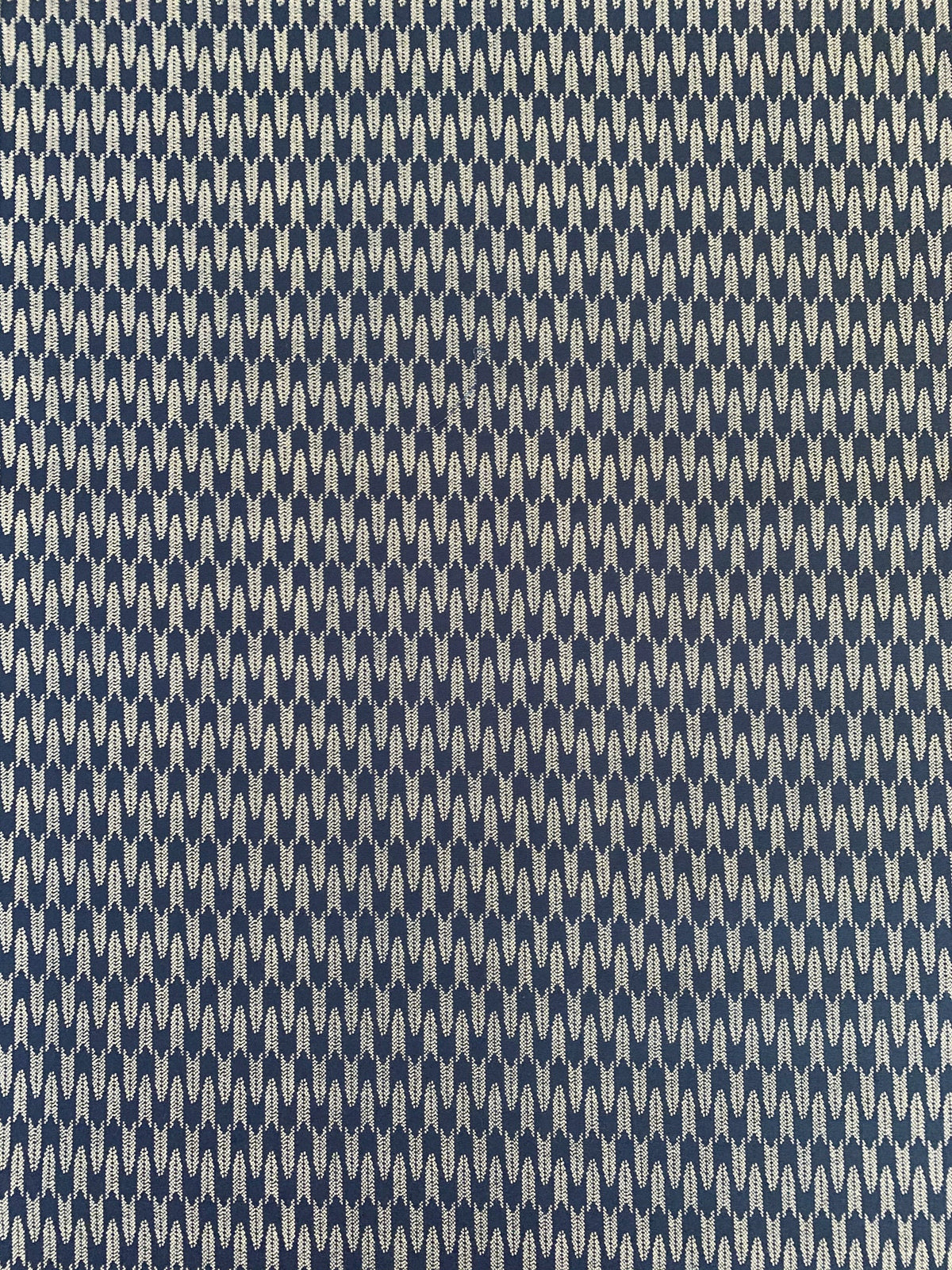 Sevenberry Zigzag Yabane arrows Japanese cotton fabric 88222-6-4 navy blue beige