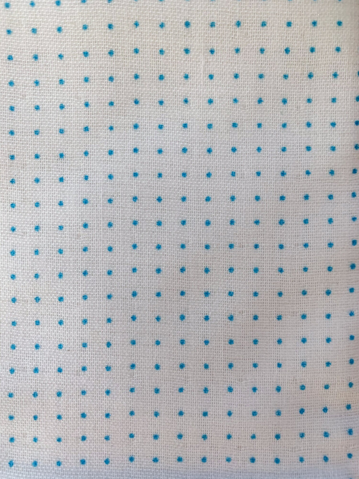 Olympus - Square Dot Grid Sashiko Handkerchief Sampler - White