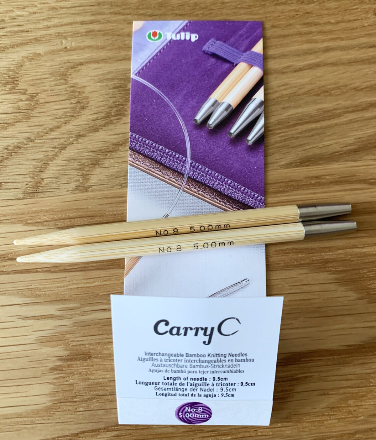 Tulip - CarryC Interchangeable Knitting Needles Various Sizes - Bamboo