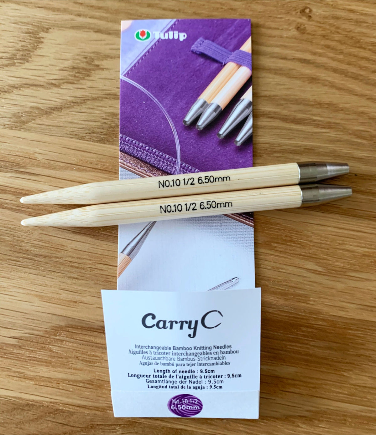 Tulip - CarryC Interchangeable Knitting Needles Various Sizes - Bamboo