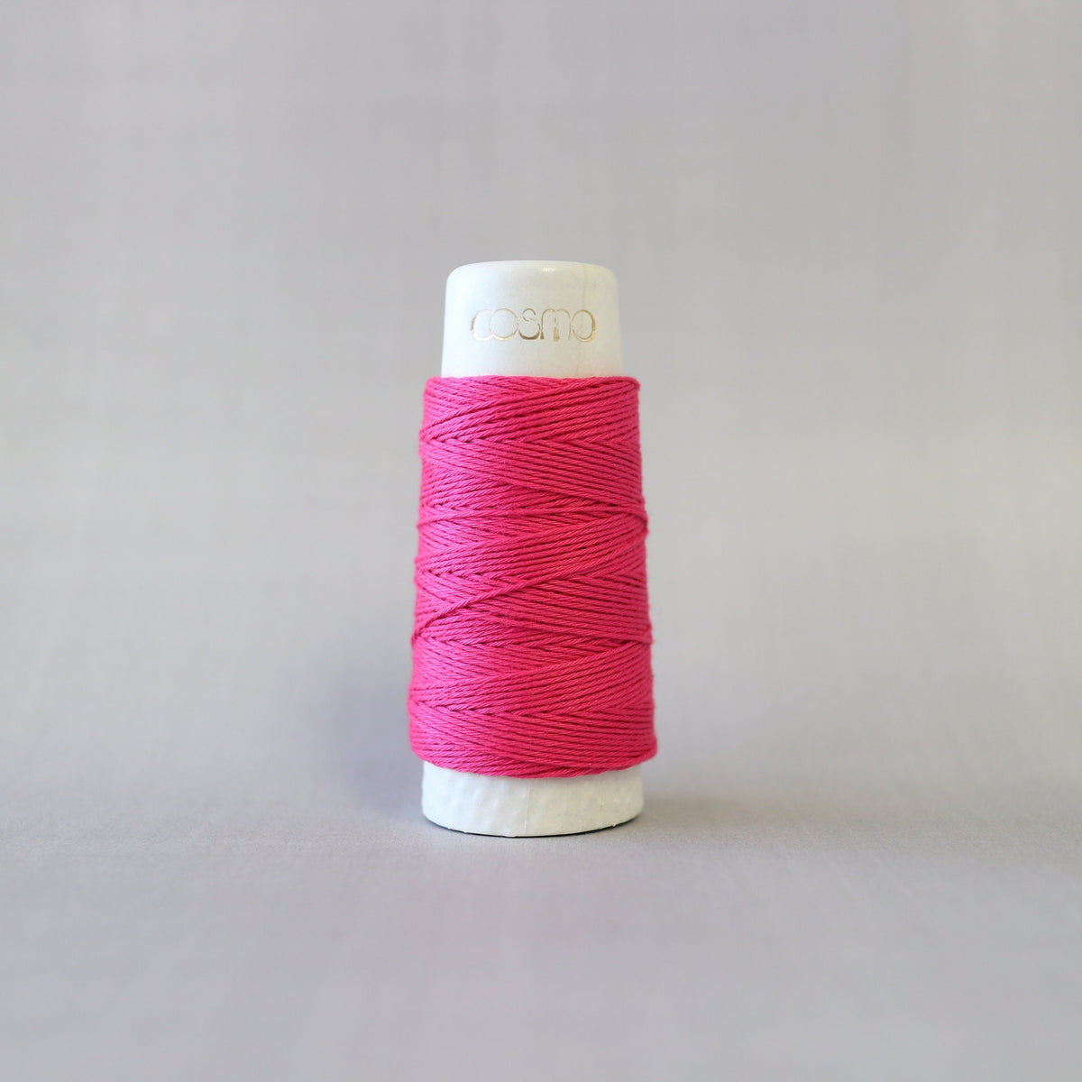 Lecien Cosmo - 'Hidamari' Cotton Sashiko Thread 30m Spool - Raspberry Sorbet (Solid)