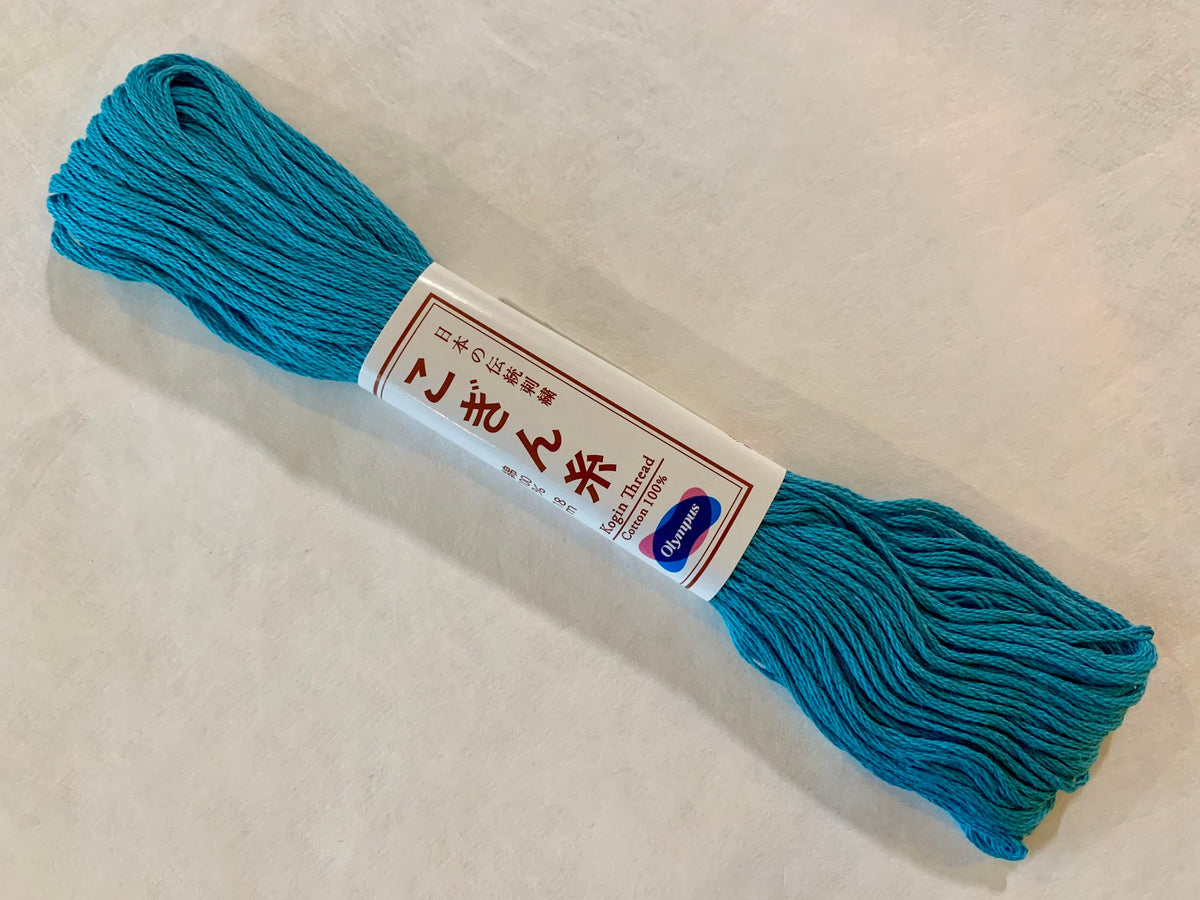 Olympus - Cotton Kogin Thread 18m Skein - #392 Peacock Blue