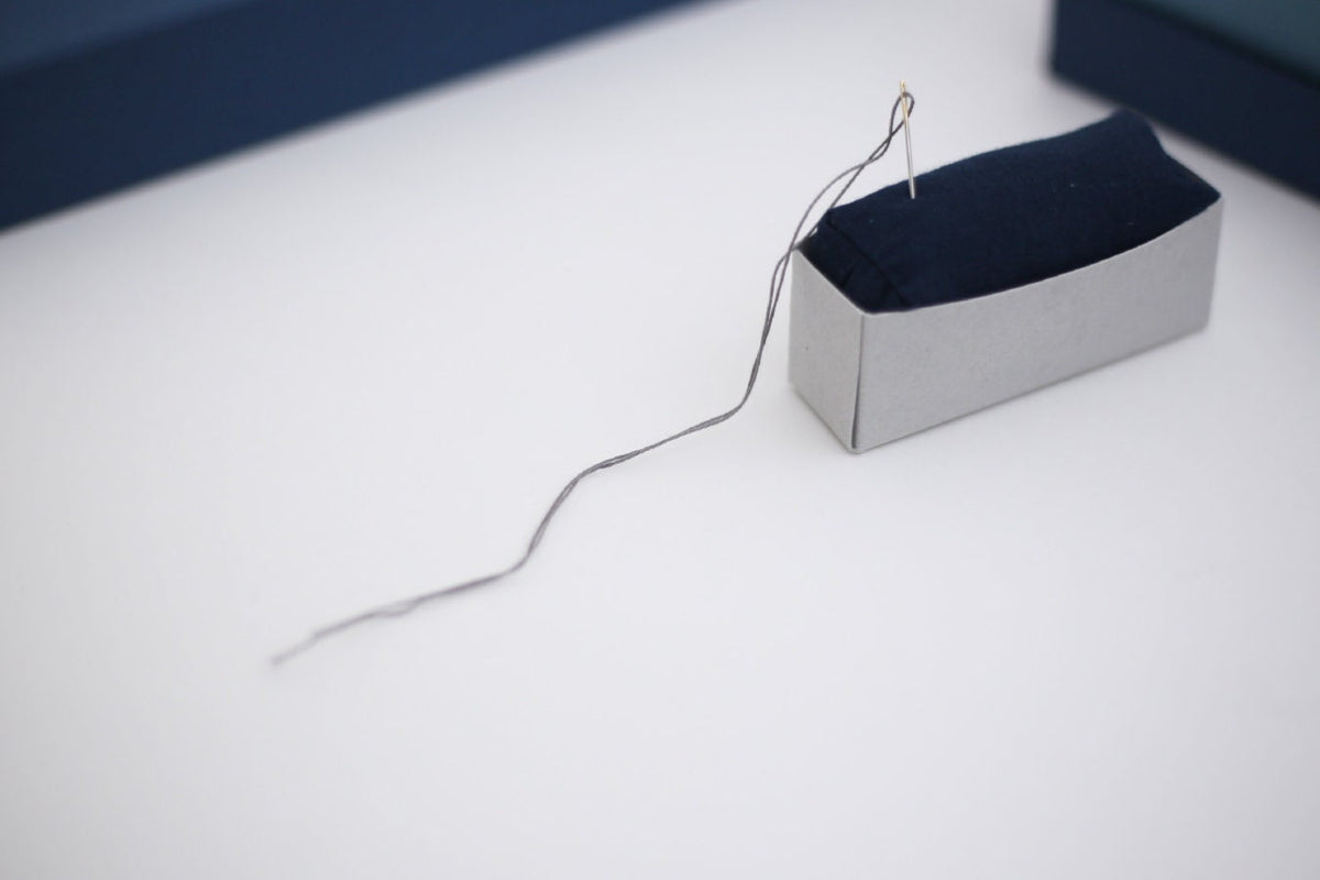 Daruma - Cotton Sashiko Thread Small Boxed Set with Pin Cushion and Needles