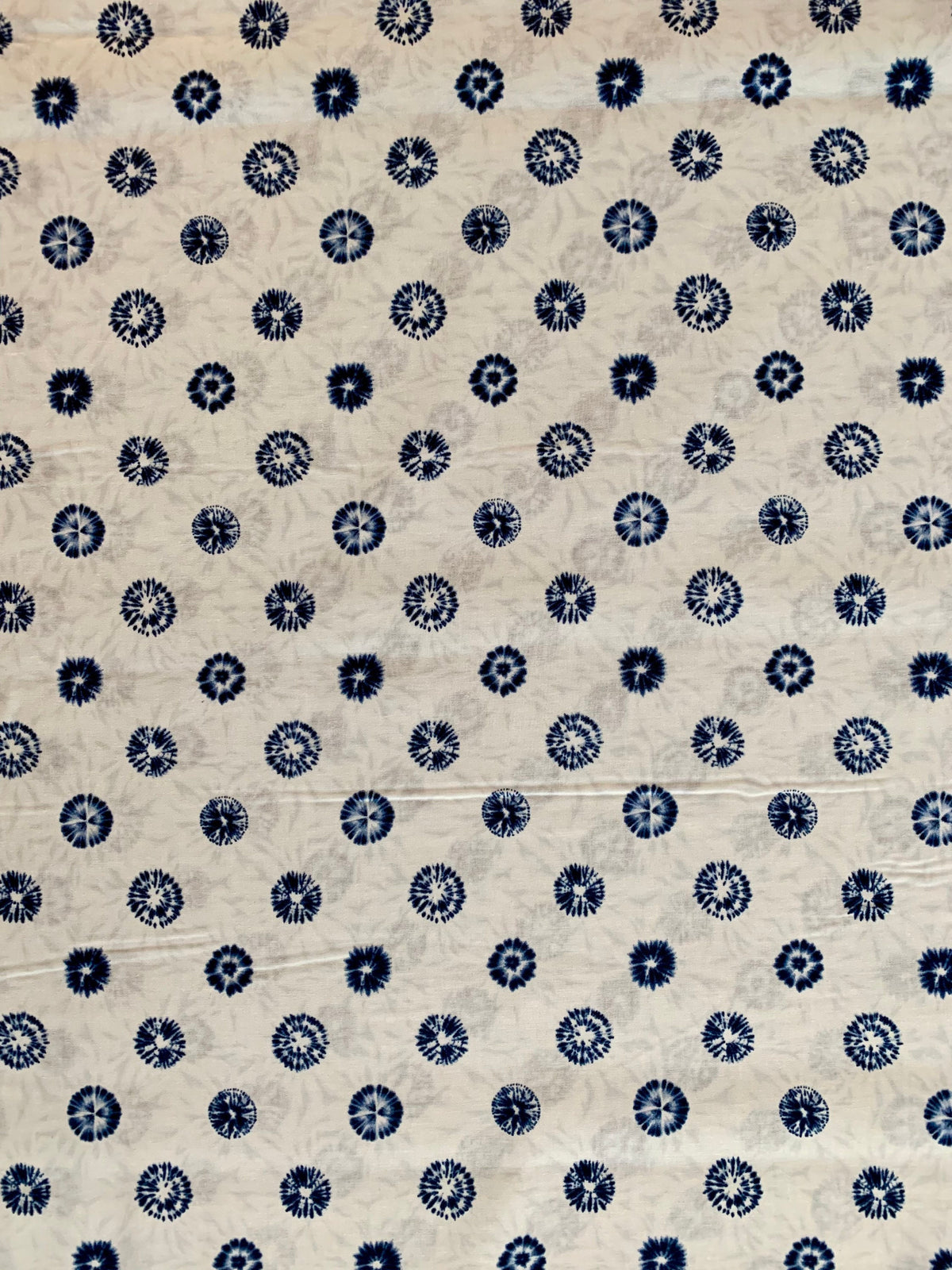 Printed Shibori style collection Sevenberry cotton fabric 850257-5-3 white