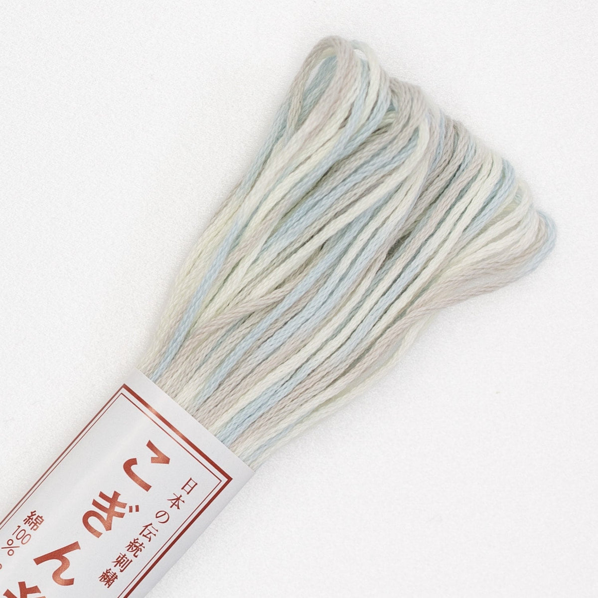 Olympus - Cotton Kogin Thread 18m Skein - Variegated #81 Morning Mist