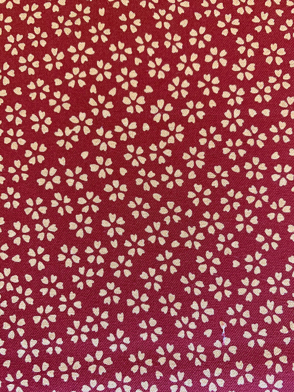 Sakura Cherry Blossom Sevenberry Japanese cotton fabric 88222-1-4 wine red and beige