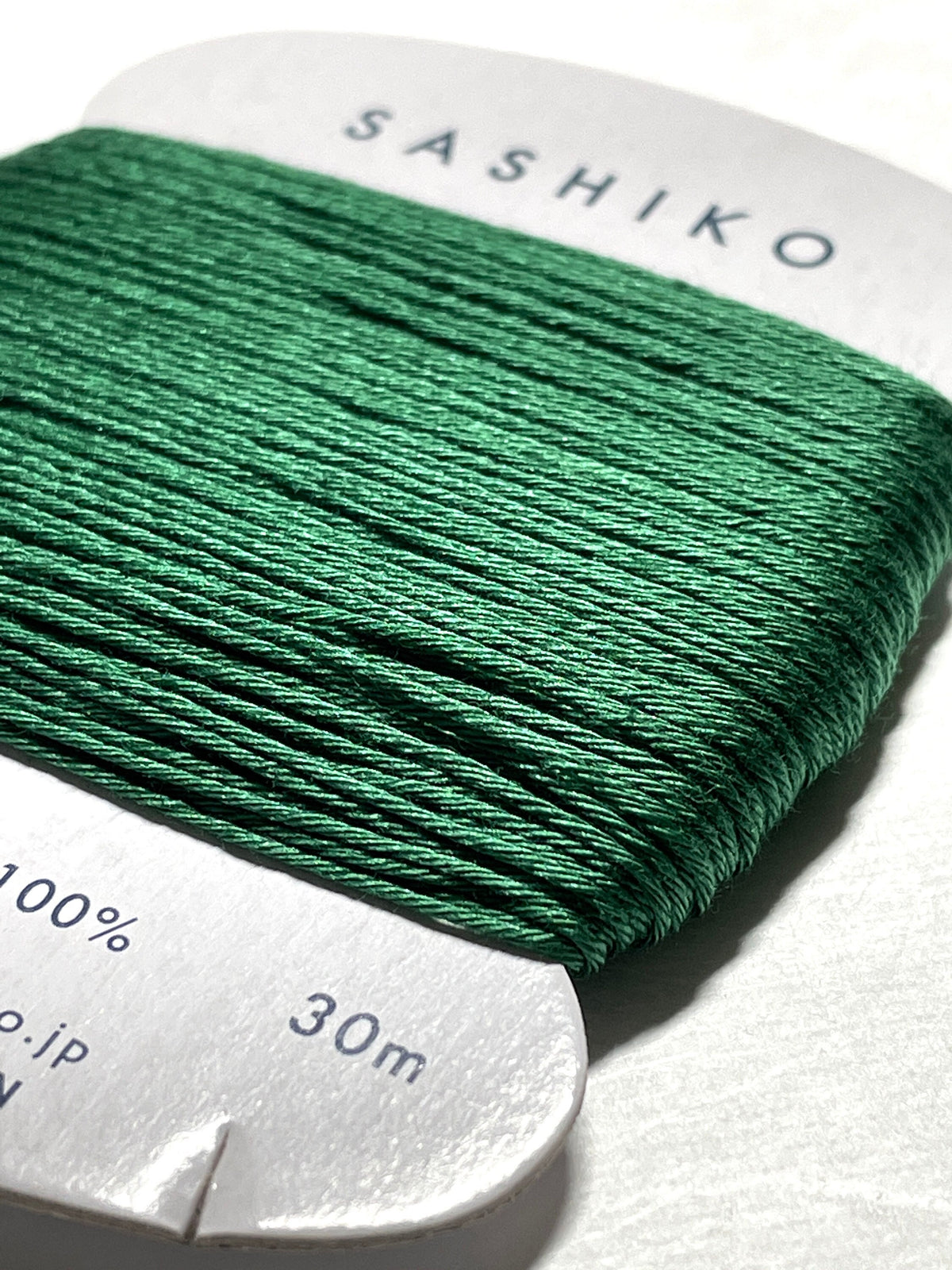 Daruma - Cotton Sashiko Thread 30m Card 20/6 - #208 Forest Green