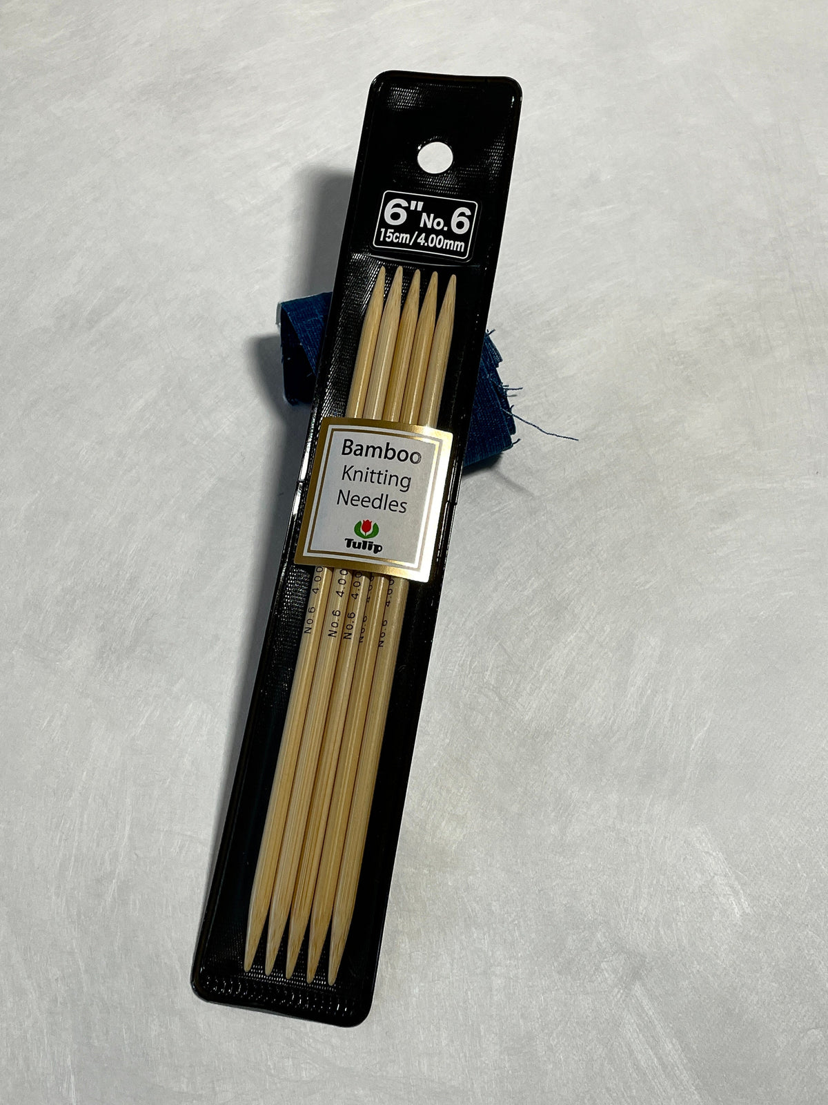 Tulip - 6"/15cm Double Point Knitting Needles Various Sizes - Bamboo