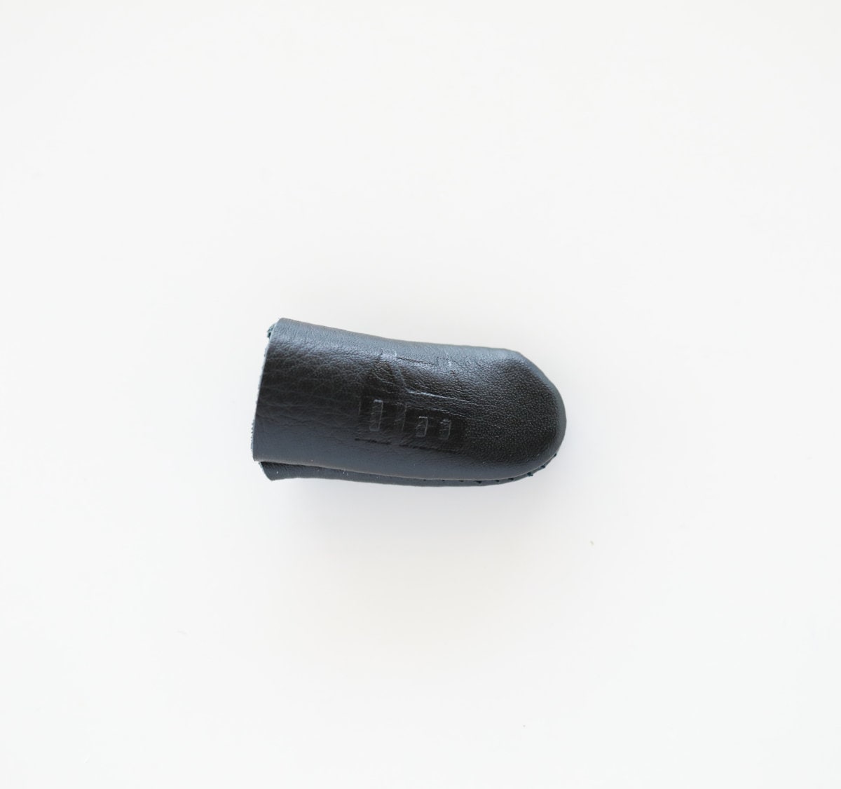 Little House - Leather Fingertip Thimble - Black/White