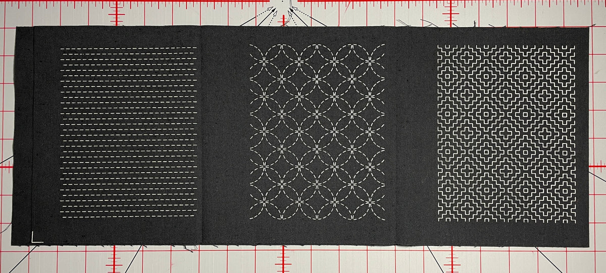 Olympus - Sashiko Mending Patch Collection - Black