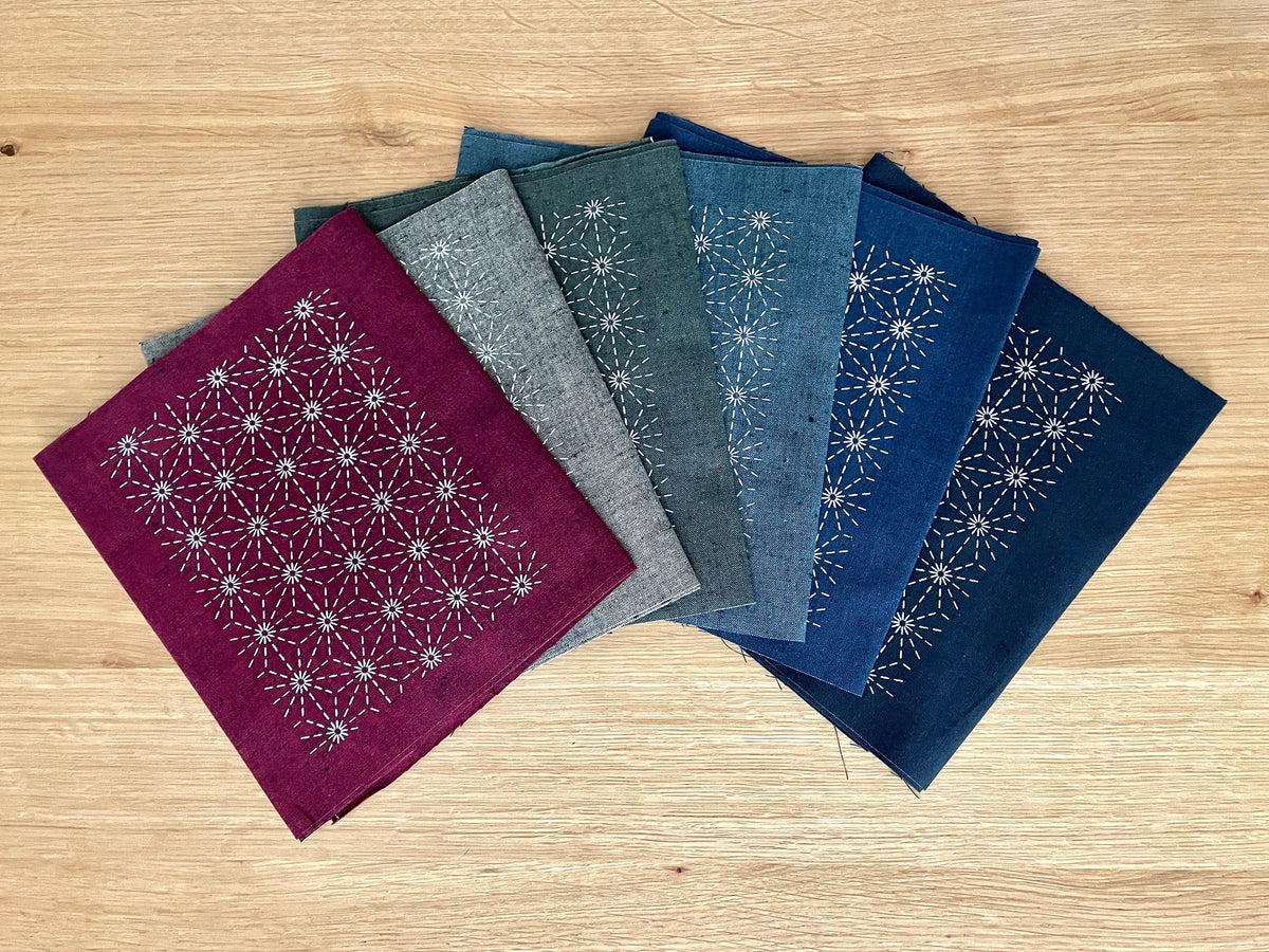 Olympus - Fabric Patch Mending Collection Sashiko Cloth - Gray