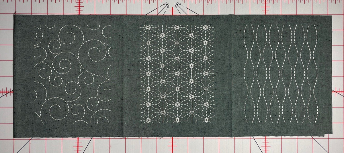 Olympus - Fabric Patch Mending Collection Sashiko Cloth - Aqua Blue
