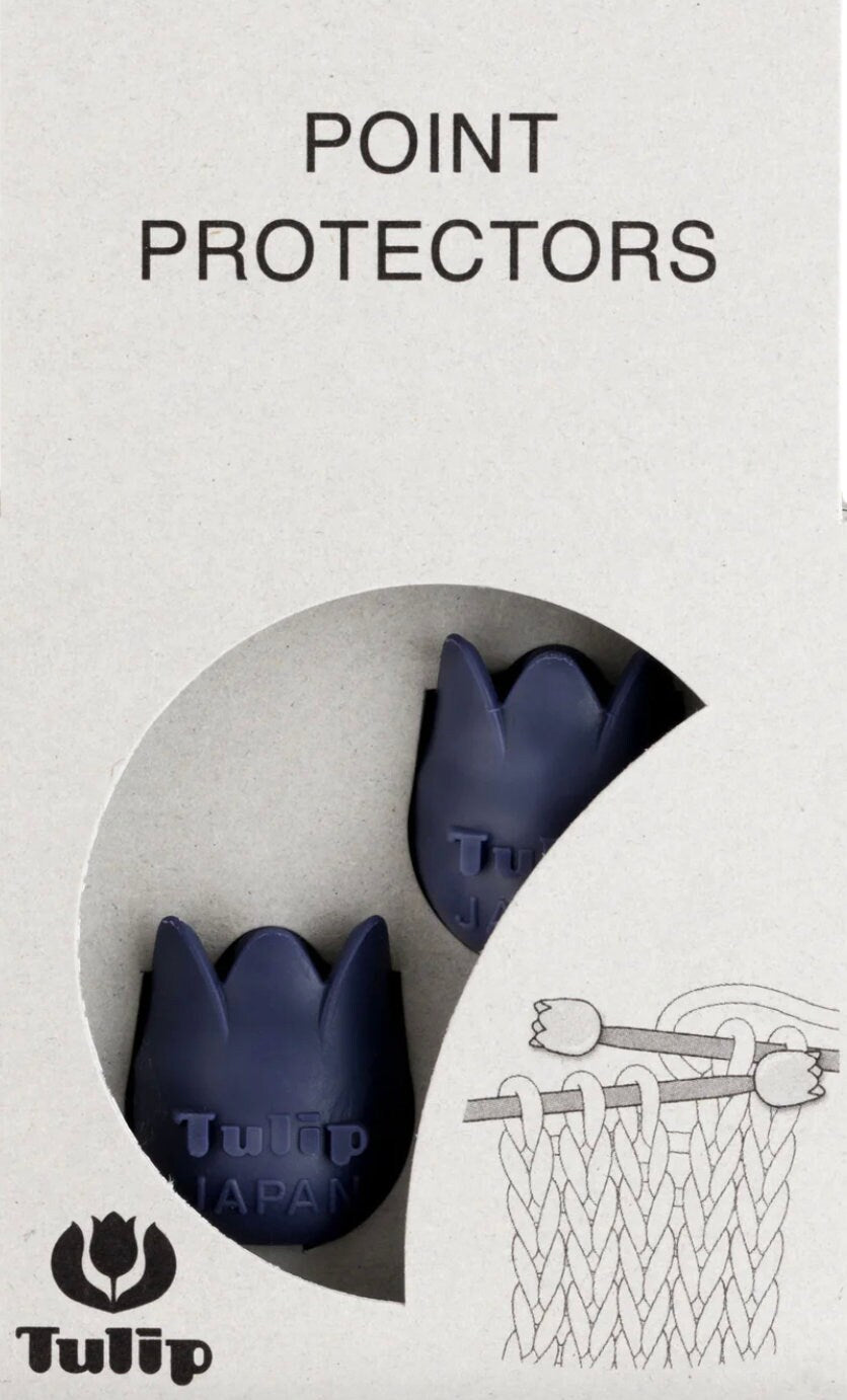 Tulip - Point Protectors Amicolle Knitting Accessories Size Large - Navy/White/Orange