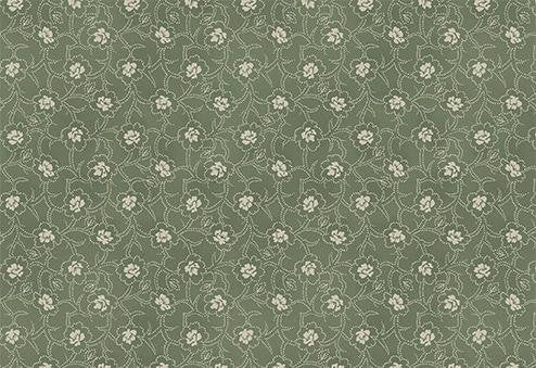 QuiltGate - PRE-CUT Gentle Flowers Dried Flowers Cotton Fabric
