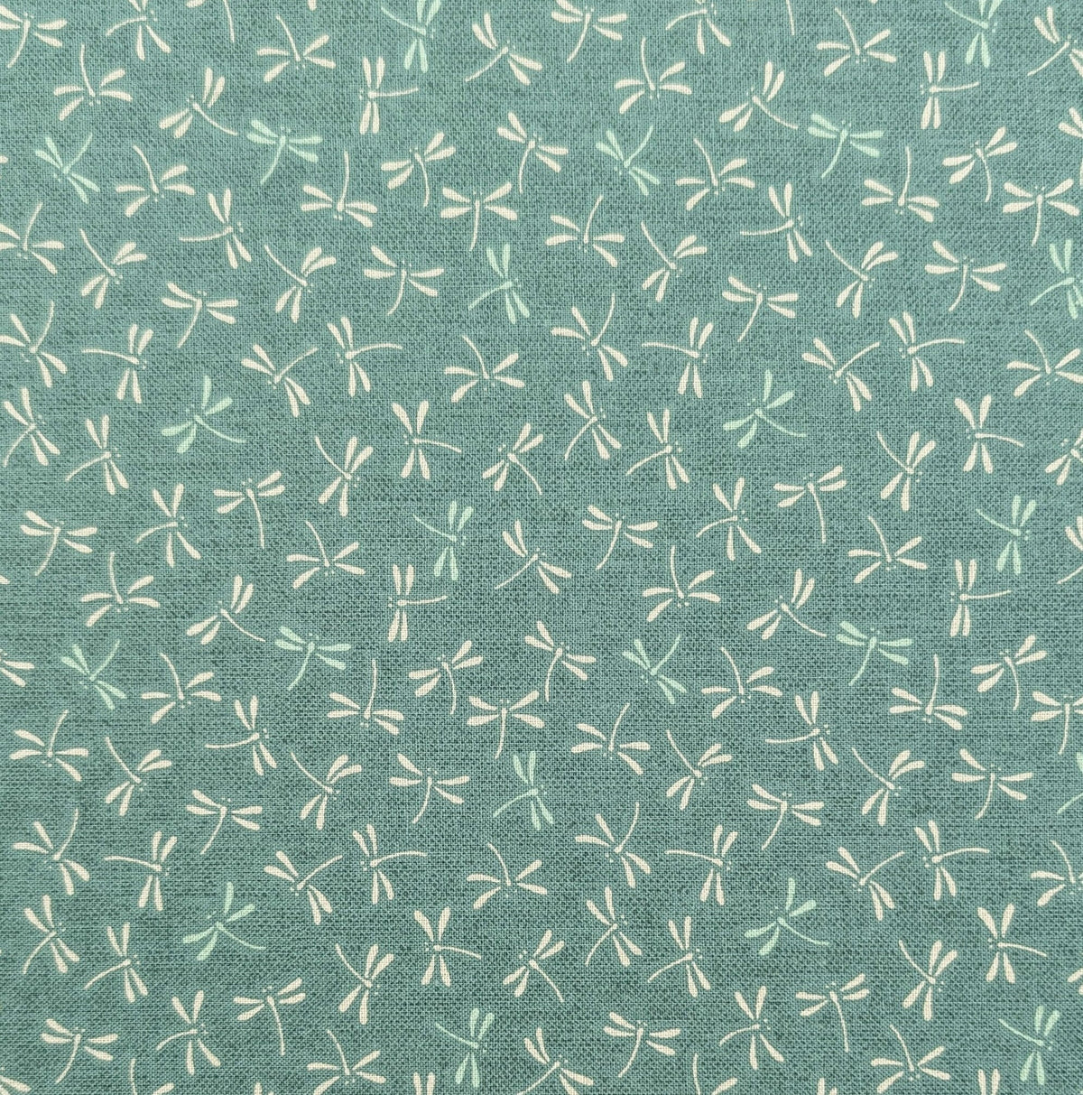 Dragonflies in Teal Sevenberry Japanese cotton fabric 88222 7-2